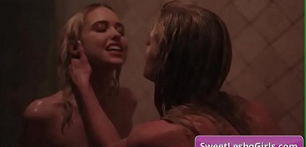  Naughty hot lesbian babes Chloe Cherry, Serene Siren gets horny and lick pussy and finger fuck in the shower